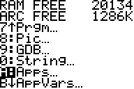 del83 1 Deleting Applications on the TI 83+ or TI 84+
