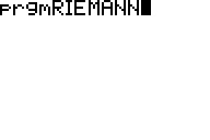 riemann83 SCREEN02 Riemann Sum Program for the TI 83+ and TI 84+