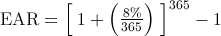 effective annual rate ear daily compounding Business and Finance Math #2: Calculating the Effective Annual Rate (EAR) on Your TI BA II Plus or HP 12c