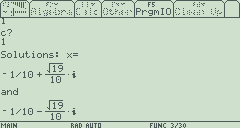 quadratic program ti89 v200 003 How to Create a Simple Quadratic Formula Program on the TI 89 and Voyage 200