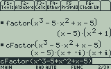 solve csolve ti89 v200 001 Factoring Polynomials on the TI 89 and Voyage 200