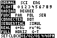 ti84 mode menu 001 Settings on the TI 83 Plus and TI 84 Plus: The MODE Menu