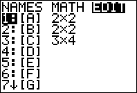 Image1 Solving Systems of Linear Equations with Row Reduction on the TI 83 Plus and TI 84 Plus