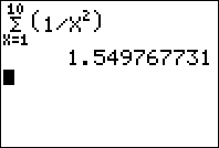 sum seq 3 Sums and Sequences on the TI 83 Plus and TI 84 Plus